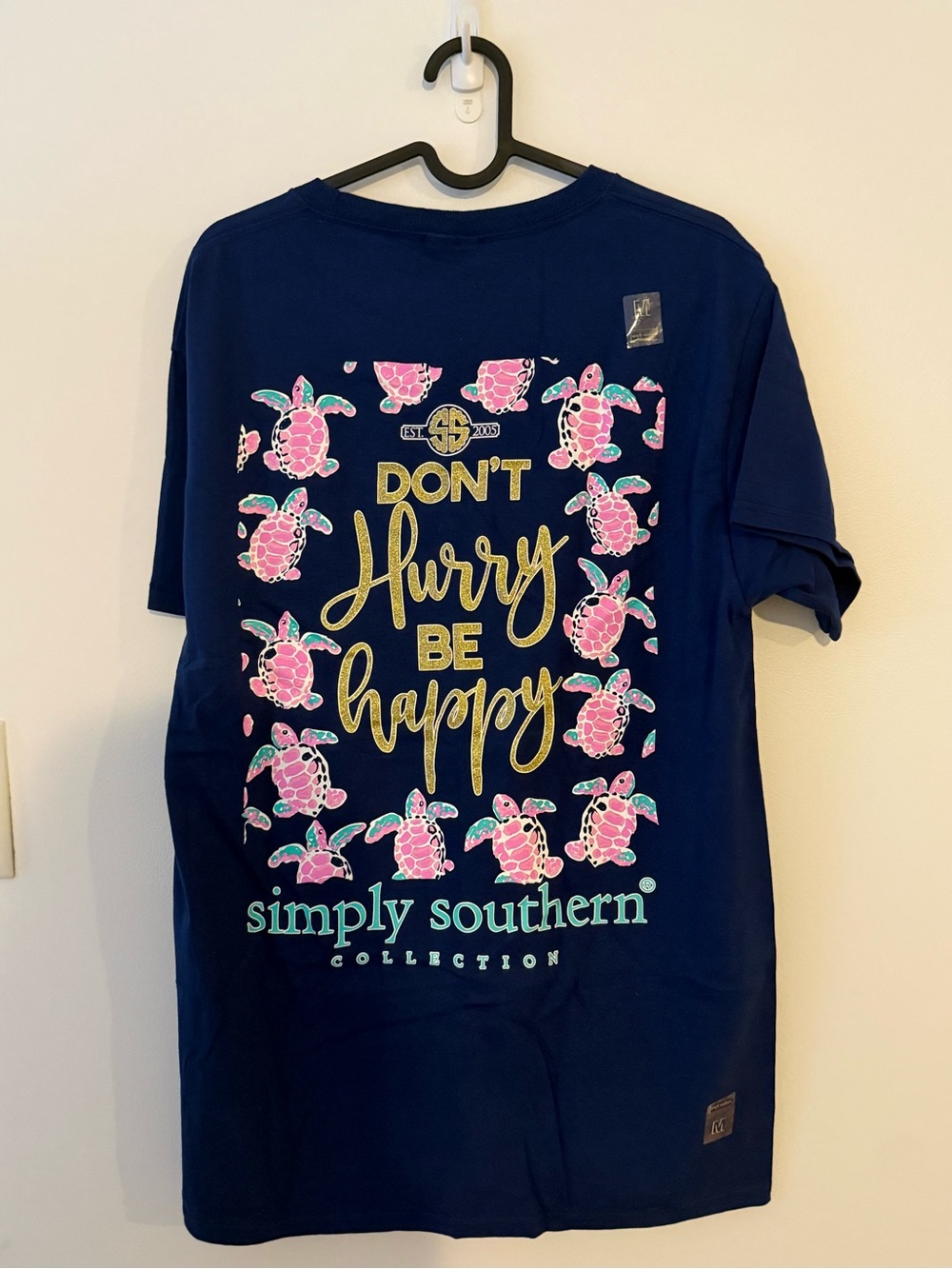 NWT Simply Southern Blue Short Sleeve Tee